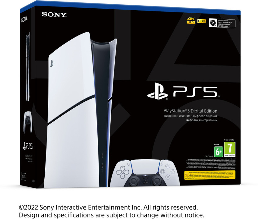 SONY Playstation5 Digital Edition(Slim) CFI-2008B01X 1 TB(White, Black)