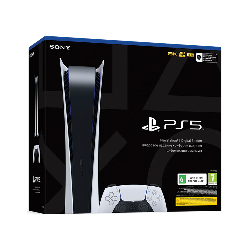 SONY PlayStation 5 Digital Edition 825 GB with Astro's Playroom(White, No)