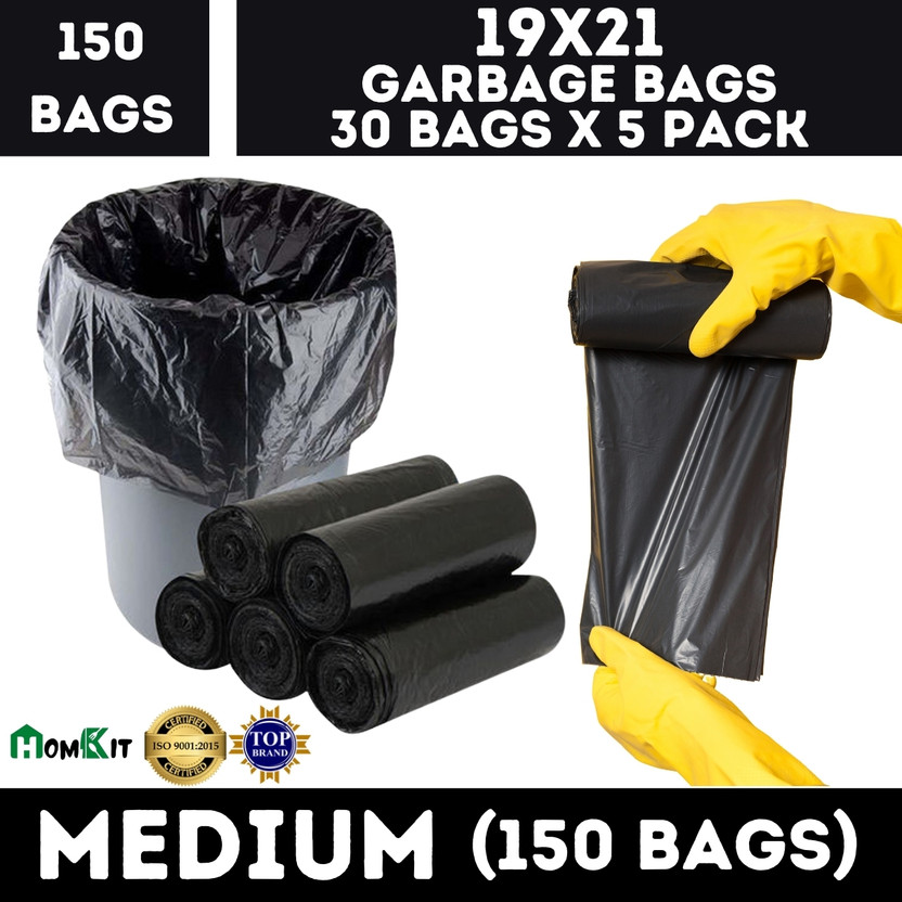HOMKIT Daily Useful Compostable Biodegradable Garbage Medium 15 L Garbage Bag  Pack Of 150(150Bag )