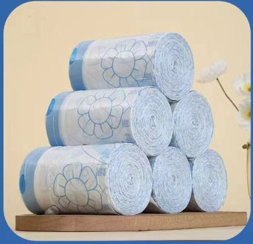 CRIMSON DECORS Premium Drawstring Garbage Bags (Medium) Dustbin Bag/Trash Bag (6 rolls) Medium 32 L Garbage Bag  Pack Of 30(30Bag )