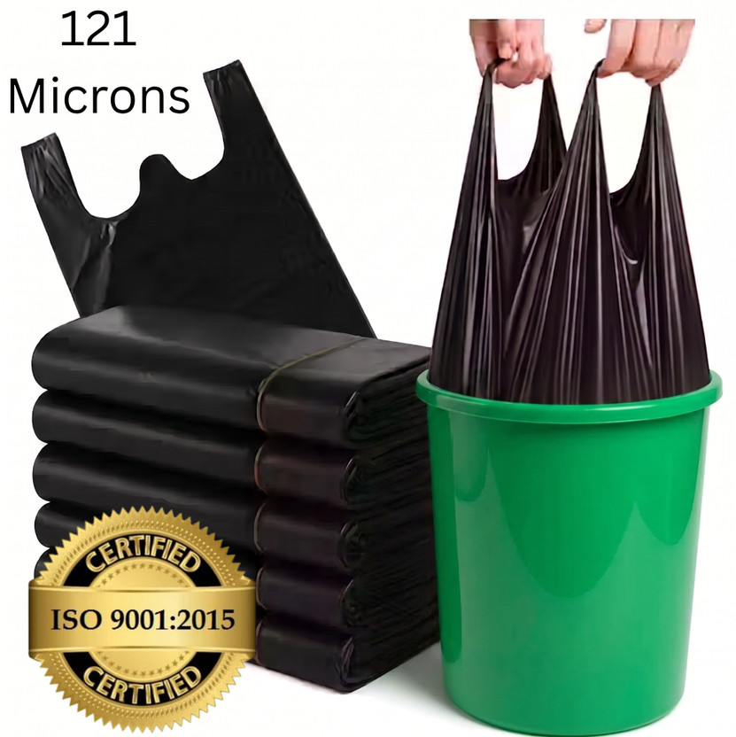 Raghupati Raghupati Collection Black Garbage Bags with Handles 20x26 Inches | Large Size Dustbin Bags | 1 Pack Large 15 L Garbage Bag  Pack Of 30(30Bag ) - Flipkart Deal