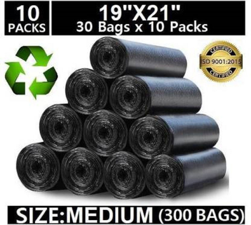 MJ Exim A_GARBAGE/10/19*21/4001 Medium 13L L Garbage Bag  Pack Of 300(300Bag )