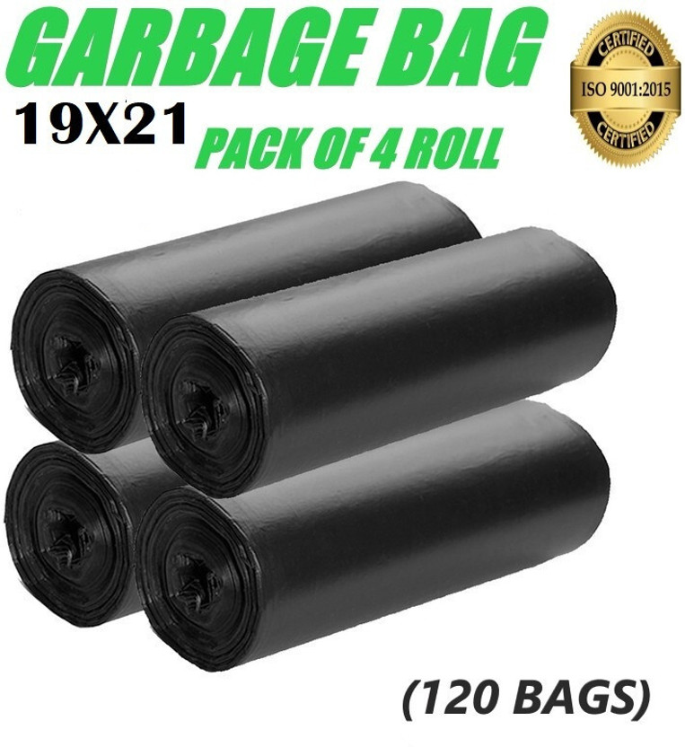 SAISWAR Dustbin Covers Clean Home Biodegradable Garbage bags 120 Pcs Medium 12 L Medium 12 L Garbage Bag  Pack Of 120(120Bag )