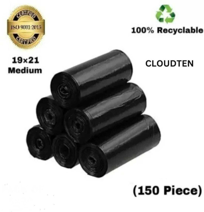 KALP CRAZE DUSTBIN BAG ROLL 19*21-5 Medium 10 L Garbage Bag  Pack Of 150(150Bag )