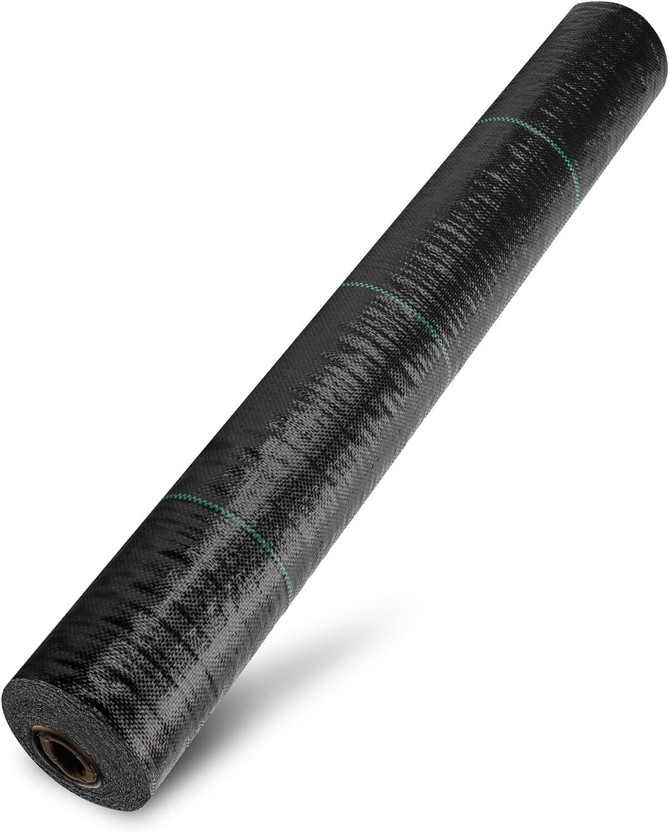 Buildingshop Weed Mat for Agriculture 110 GSM (1 Meter X 10 Meter) Weed Block Gardening Mate Garden Mulch(Black 1.1 kg)