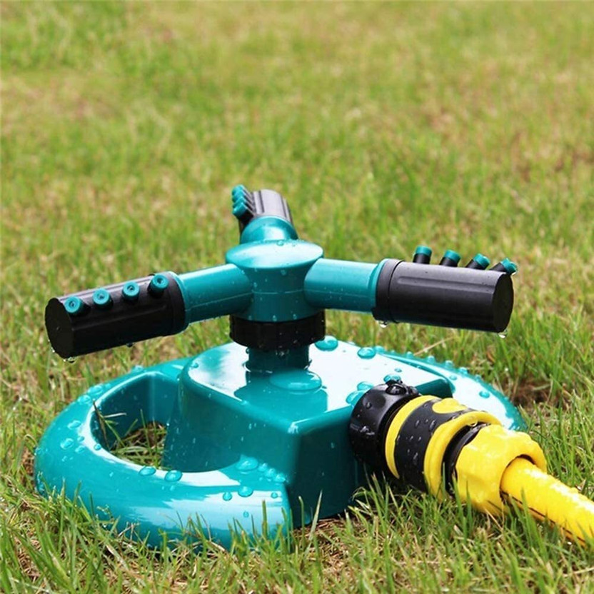 OLMEO Garden Sprinkler Automatic 360Degree Lawn Water Sprinkler Lawn Irrigation System 100 L Hose-end Sprayer(Pack of 1)