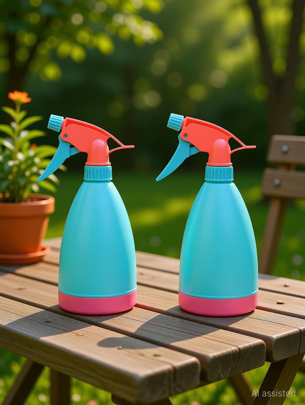 ProTech Services Multipurpose Water Sprayer | Garden Spray Bottle – With Mist & Stream Modes 0.5 L Hand Held Sprayer(Pack of 2)