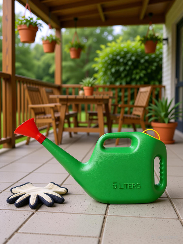 live with alive GARDEN WATERING CAN WITH HIGH GRADE PLASTIC 5 L Tank Sprayer(Pack of 1)