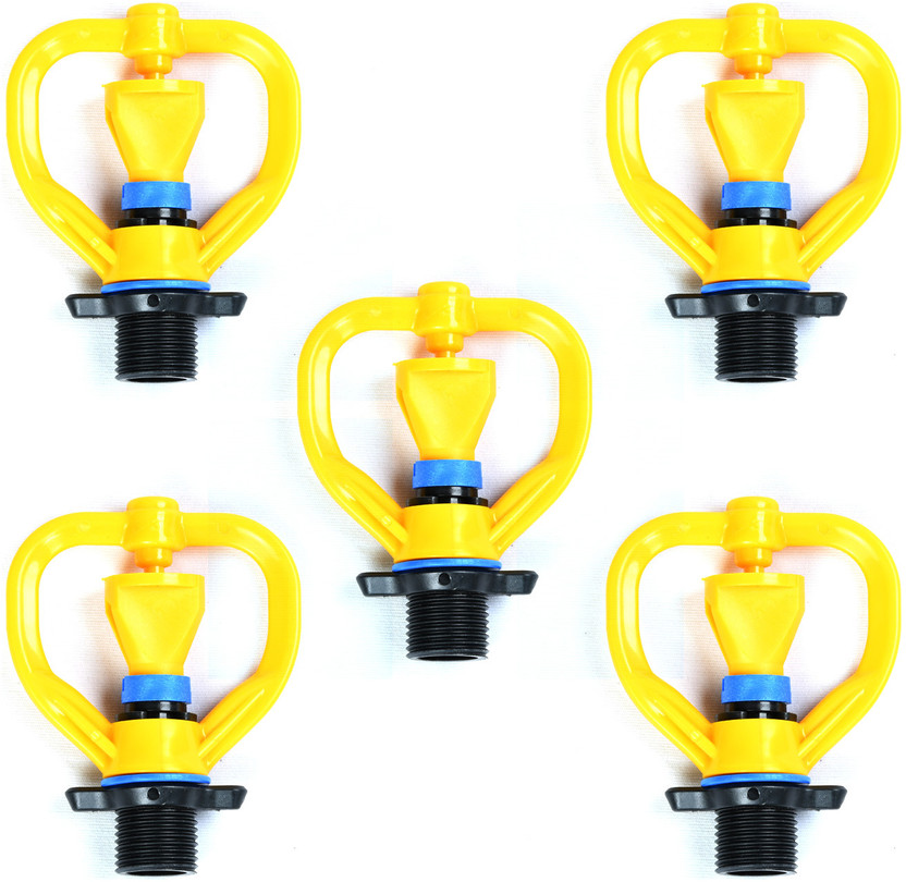 VAYAL IRRIGATIONS Butterfly Sprinkler/ Sprayer 20 mm Agriculture/ Lawn 360 Degree | 15 Feet Radius 100 L Hose-end Sprayer(Pack of 5)