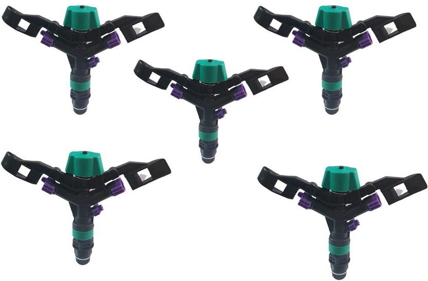 Anshi Garden Automatic Rotating Sprinkler with Nozzle Heavy Duty Irrigation Sprayer 2.5 L Hose-end Sprayer(Pack of 5)