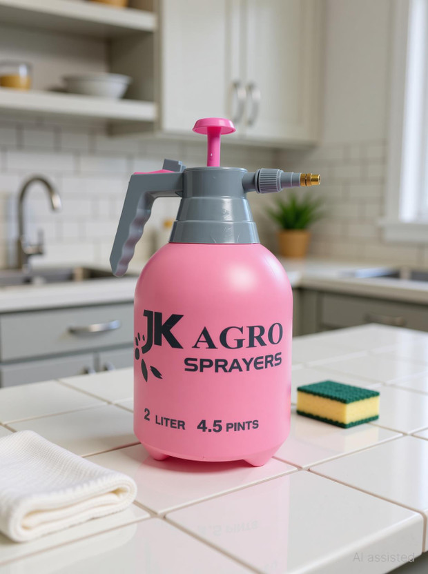 Jk Agro 2-LITER GARDEN HAND SPRAYER PREMIUM QUALITY (Pink) With HEAVY HEAD AND TANK | MADE IN INDIA 2 L Hand Held Sprayer(Pack of 1)