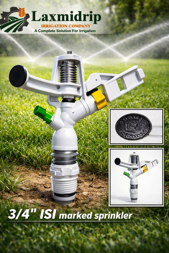 FARMKING 3/4 Inch Sprinkler (pack of 1) [ISI] marked for Irrigation System 11.0102 L Hose-end Sprayer(Pack of 1)
