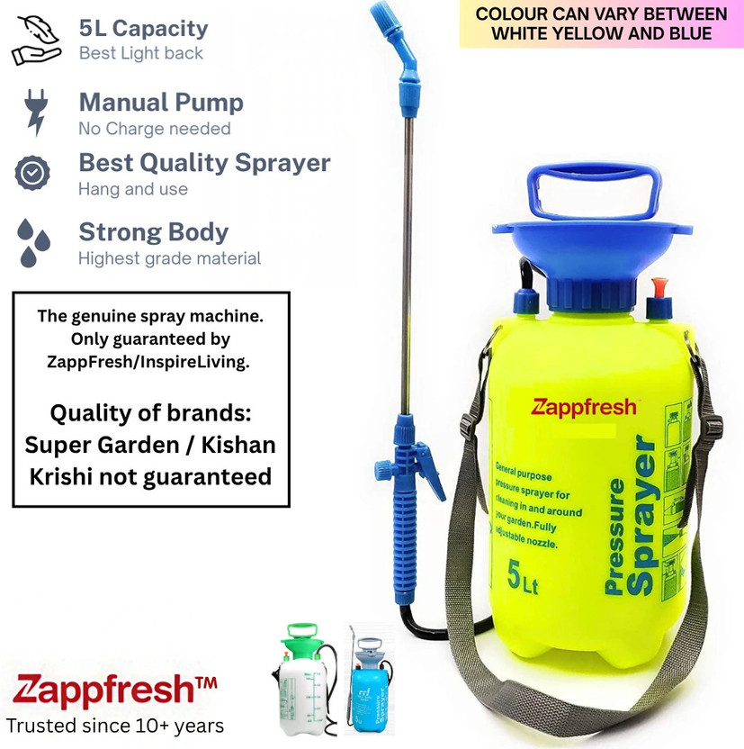 AgroGold AgroGold 5 Ltr Manual High Pressure Garden Spray Agricultural Pump Machine | New41 5 L Hand Held Sprayer(Pack of 1) - Flipkart Deal