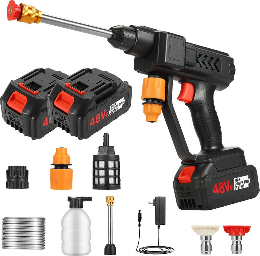 Windwarrior 48V Garden Pressure Washer with 2 Spray Tips – Cordless High-Pressure 4 L Tank Sprayer