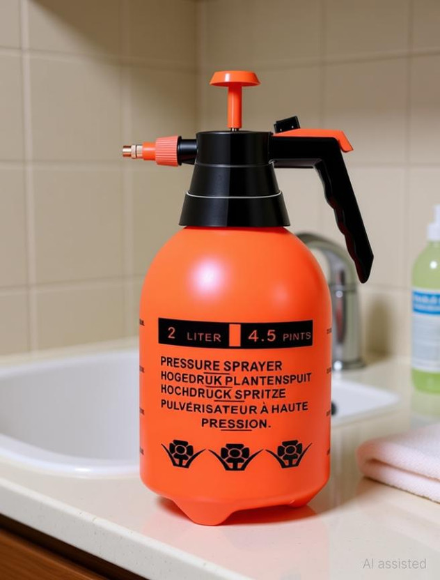 UZAN 2Litres Manual Sanitizer spray machine Big for home, Garden Spray Pressure Bottle Manual Sprayer Hand Compression, Corana Virus protection sprayer for home, Agriculture pump sprayer 2 L Hand Held Sprayer