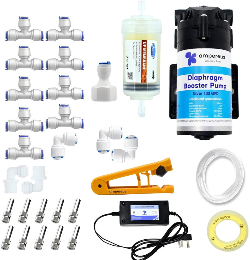 AMPEREUS Fogger Kit for Dairy, Poultry & Animal Farm with 10 Nozzles (Nozzle Dist. 1.4m) 20 L Hand Held Sprayer(Pack of 31)
