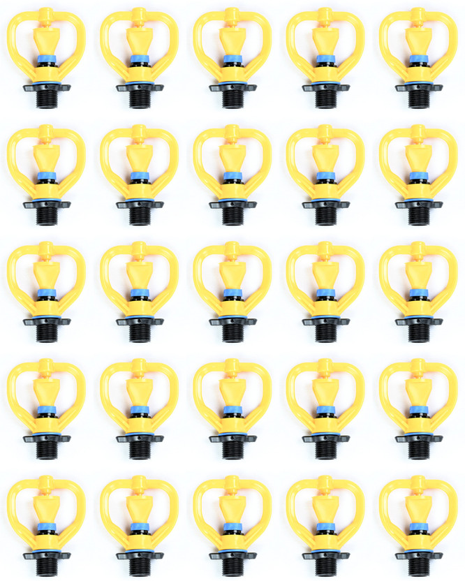 VAYAL IRRIGATIONS ® 20 mm Butterfly Sprinkler/ Sprayer 360 Deg | 15 Ft Radius Agriculture | Garden 100 L Hose-end Sprayer(Pack of 25)