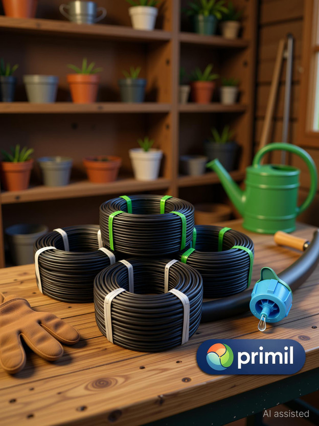 primil 16mm Drip Irrigation Pipe 300 Meter online Lateral- Plant Garderning Roll Length Drip Irrigation Kit