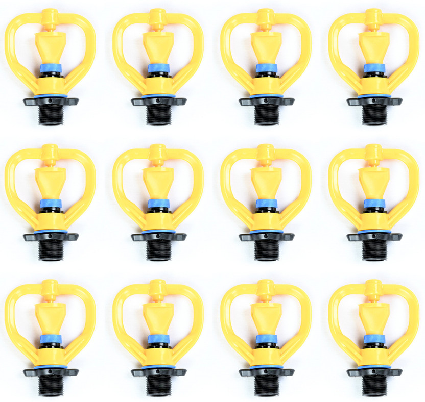 VAYAL IRRIGATIONS ® 20 mm Butterfly Sprinkler/ Sprayer | 15 Ft Radius 360 Deg | Lawn/ Poultry Farm 100 L Hose-end Sprayer(Pack of 12)