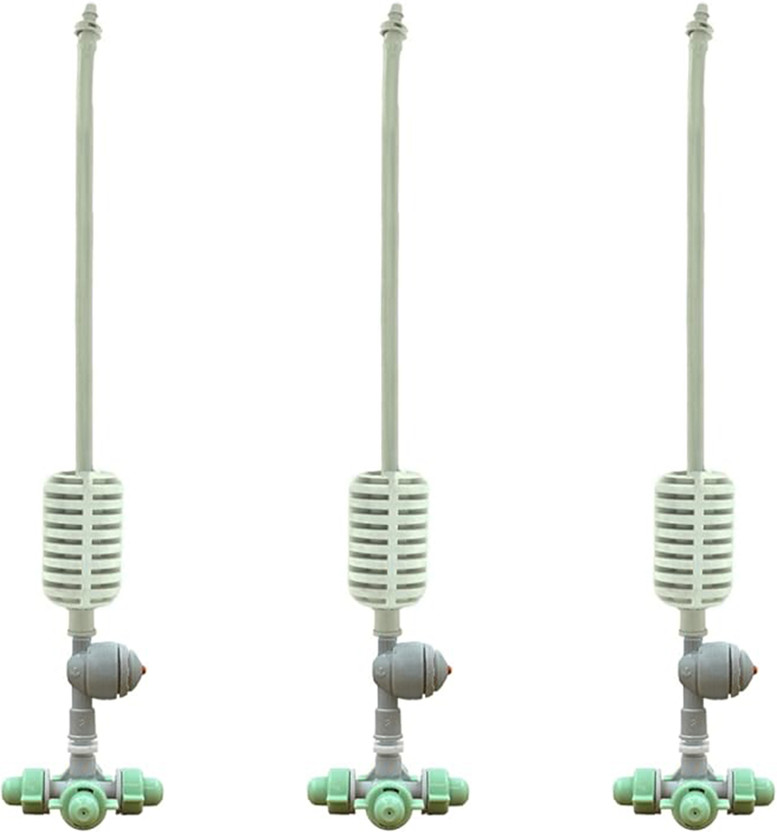 SKYBLUE Irrigation 4 Way Fogger with Anti-drip Check Valve, for garden, greenhouses 100 L Hose-end Sprayer(Pack of 3)