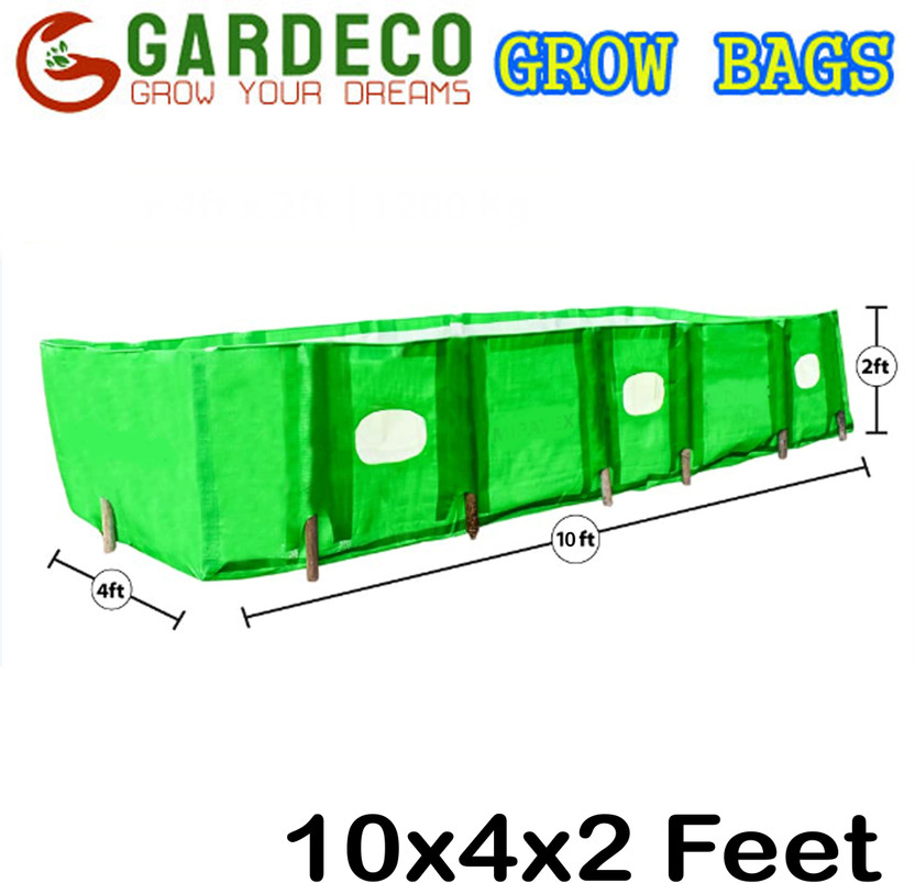 GARDECO 450 GSM UV Treated HDPE Organic Vermi Compost Maker Bed (10ft x 4ft x 2ft ) Garden Tool Kit(1 Tools)