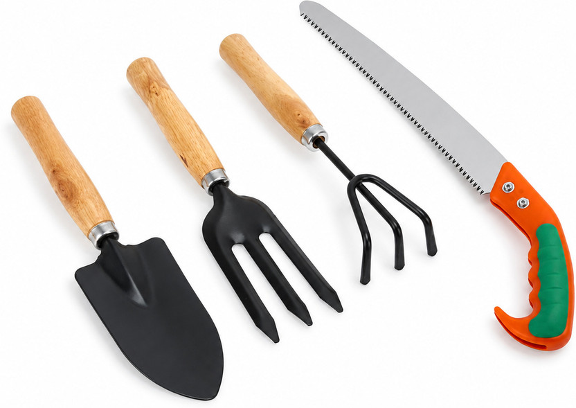 sheriya 3PC GARDENING TOOLS WITH HEAVY DUTY SAW SET Garden Tool Kit(4 Tools)