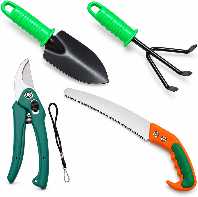 AARLINA AARLINA Gardening Tools Kit 2 Green Tools with Heavy Cutter Pruning Saw Garden Tool Kit(4 Tools) - Flipkart Deal