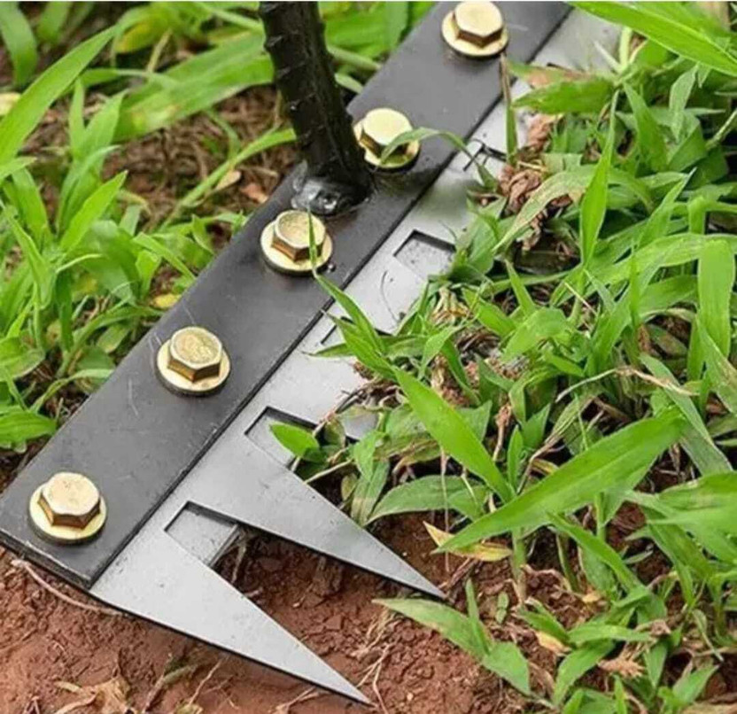 SHAHJI Gardening cultivator weeding rake 6 teeth gardening Grass remover tools Garden Tool Kit(1 Tools)