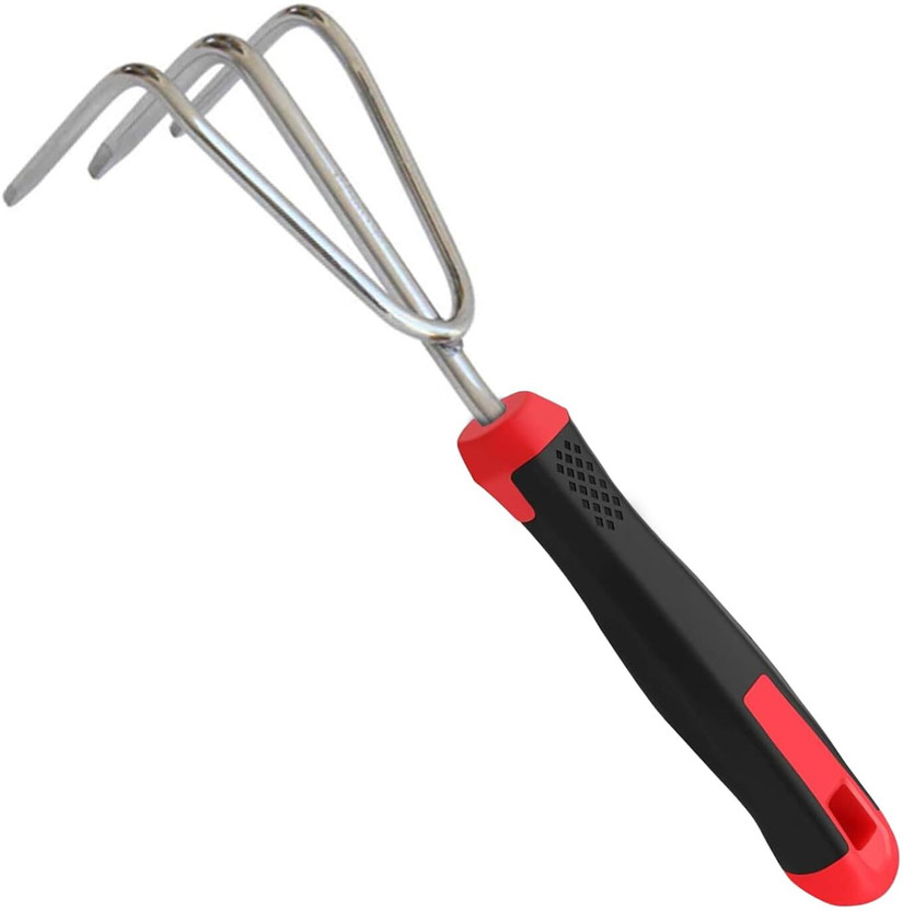 OUTO Hand Cultivator Agriculture Tool Farming Tiller Soil Loosening Rake for Garden Garden Tool Kit(1 Tools)