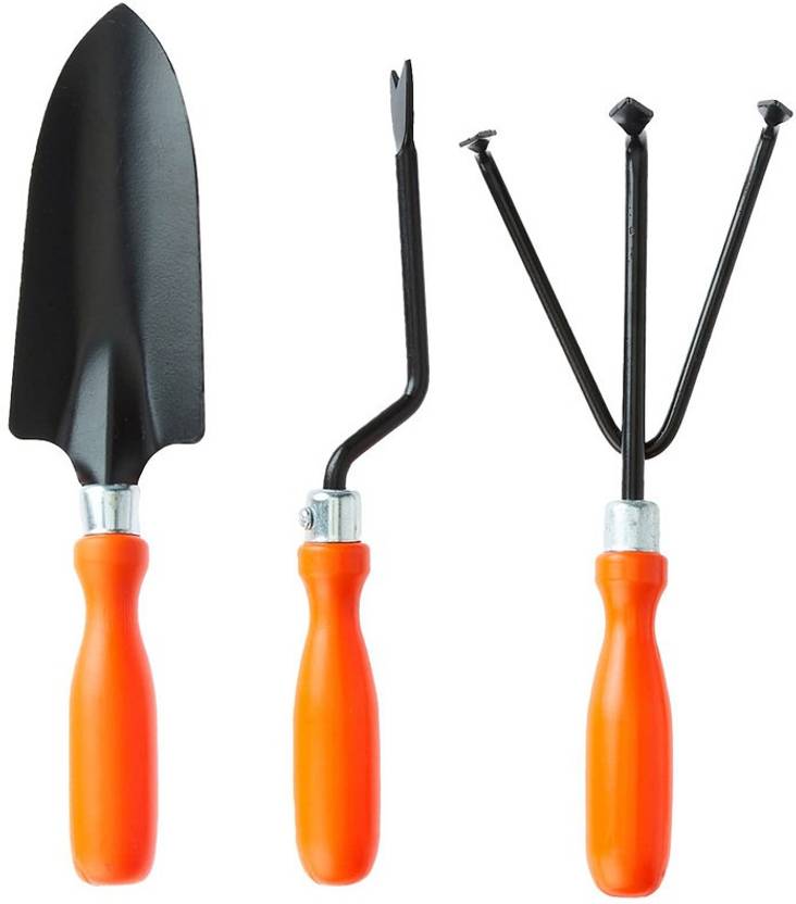 Profound Set of Three Gardeing tools (Big Trowel, Weeder, Cultivator