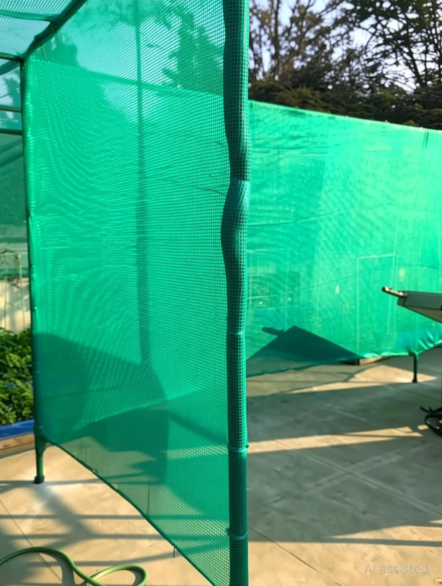 YUVAGREEN Evergreen ! Agro Shade Net ! 75% Shade ! Greenhouse UV Stabilized Net ! (3m x 6m) Garden Tool Kit(1 Tools)