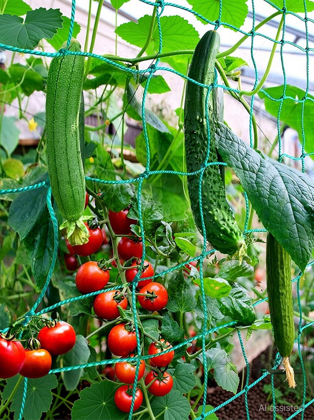 I Geon Plant Support net for Agriculture and Gardening 10Ft.x100Ft. Garden Tool Kit(1 Tools)