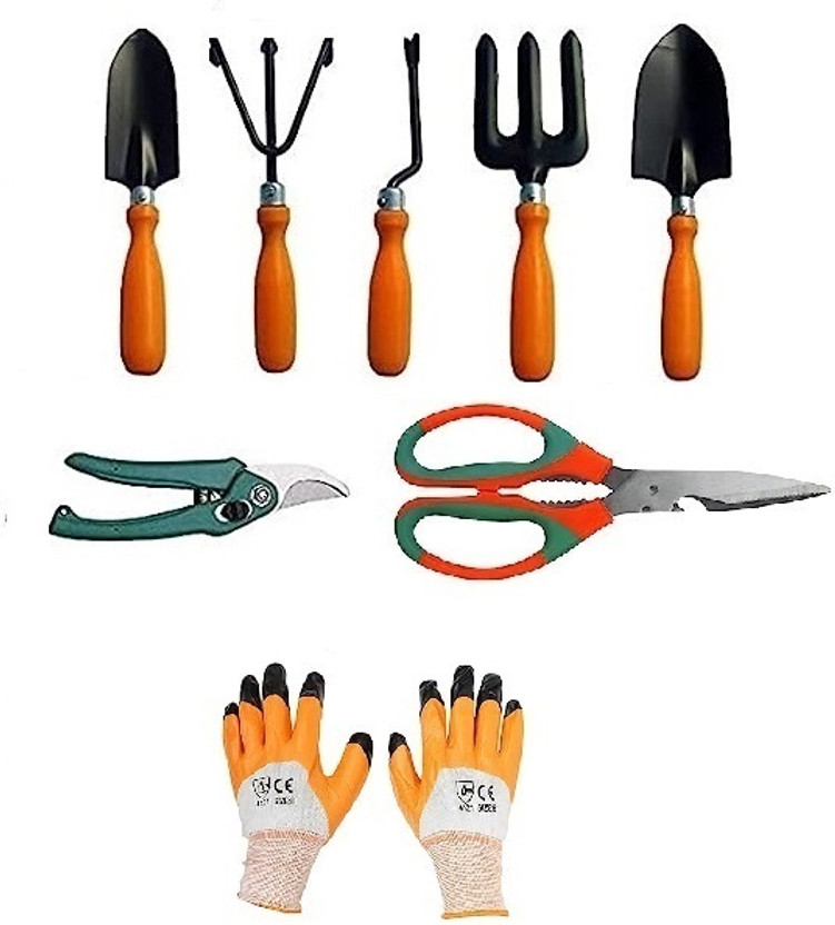Advi ORTOOLPRSCGL_08 Garden Tool Kit(8 Tools)