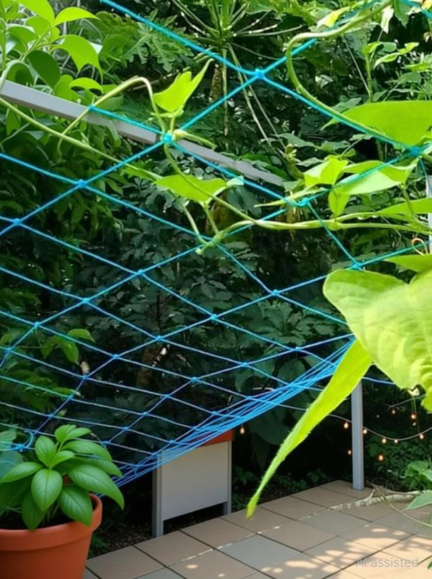 AAYUTRI UV Stabilized Antibirds Blue Colour Nylon Net 14.5 x 6 ft Gardan Tool Kit Garden Tool Kit(1 Tools)