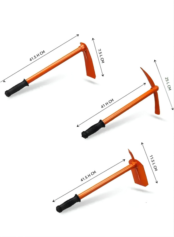 SHAHJI Gardening hoe fodiya with kudali and kassi , cultivator , gardening tillar set Garden Tool Kit(3 Tools)