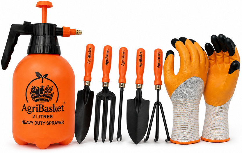 Agribasket AB-2L-GTS-07 Garden Tool Kit(7 Tools)