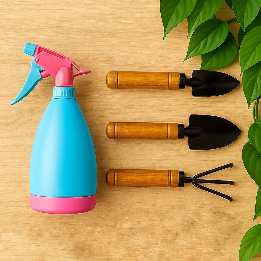 ProTech Services Set of Garden tools and Spray bottle Garden Tool Kit(4 Tools)