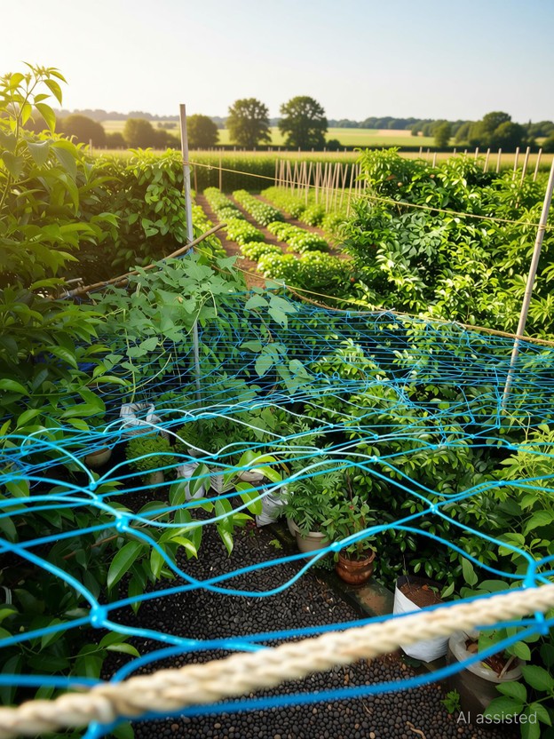 LJL LJL Traders Plant Climbing Net for Agriculture and Terrace Gardening, 3 Meter x 3 Meter Garden Tool Kit(1 Tools) - Flipkart Deal