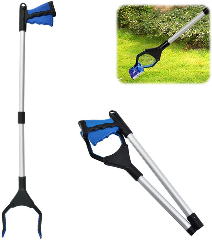 PROBEROS 32 Foldable Litter Picker Long Arm Litter Picking Equipment Rubbish Pick Up Garden Tool Kit(1 Tools)