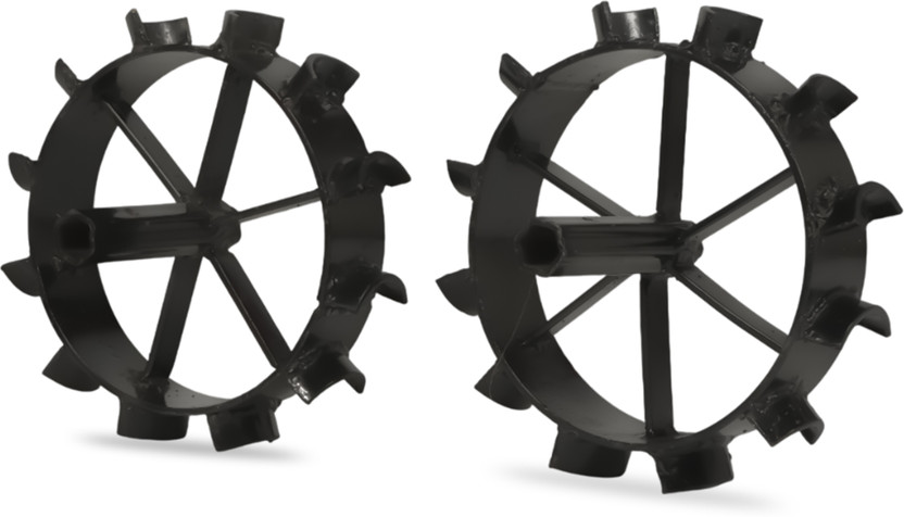 Balwaan Krishi Agricultural 18" Iron Wheel | Fits Power Weeders | Strong Traction & Stability Garden Tool Kit(2 Tools)