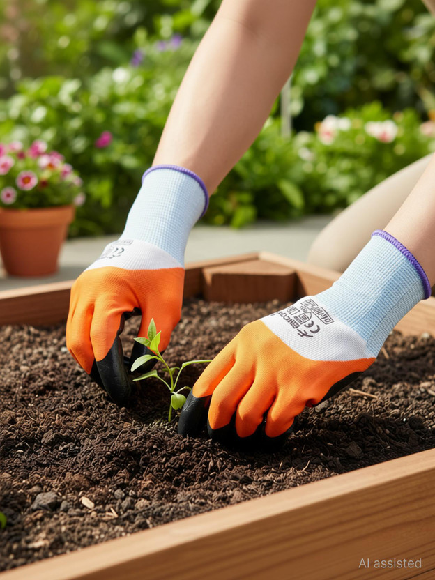 CINAGRO CINAGRO Heavy Duty Garden Farming Claw Gloves, Washable with Right Hand Fingertips Gardening Shoulder Glove - Flipkart Deal