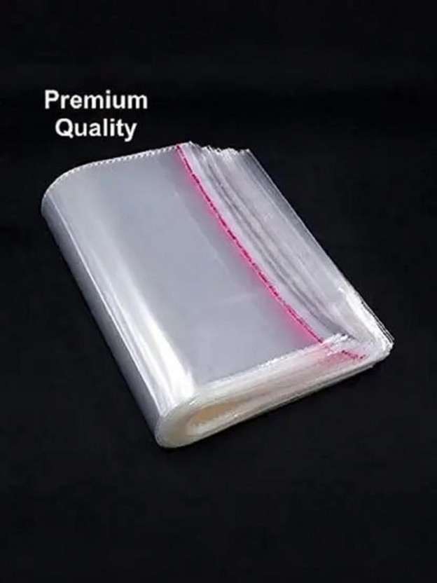 PETALS CASE BOPP BAGS PC-20 PCS BOPP TRANSPARENT BAGS FOR CLOTH PACKING|12*16 INCHES SAREE AND DRESS PACKING BAGS(TRANSPARENT)