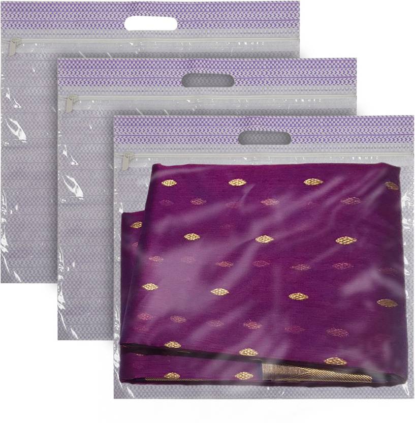 KUBER INDUSTRIES Saree Cover NonWoven Single Saree Covers Transparent