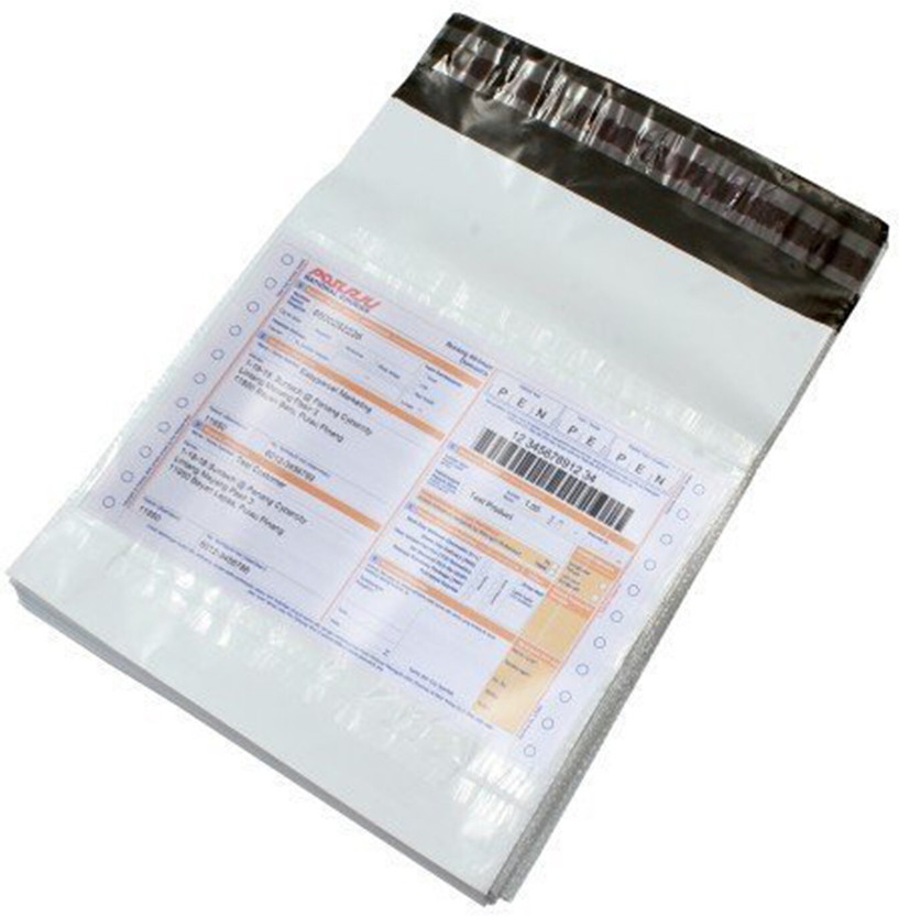 PLEXI Secured courier bags/ sales envelopes Polybags for Shipping/ Packing jacket with POD 60 microns 8 x 10 inches ( Pack of 100 ) Security Bag(8 x 10 Pack of 100)