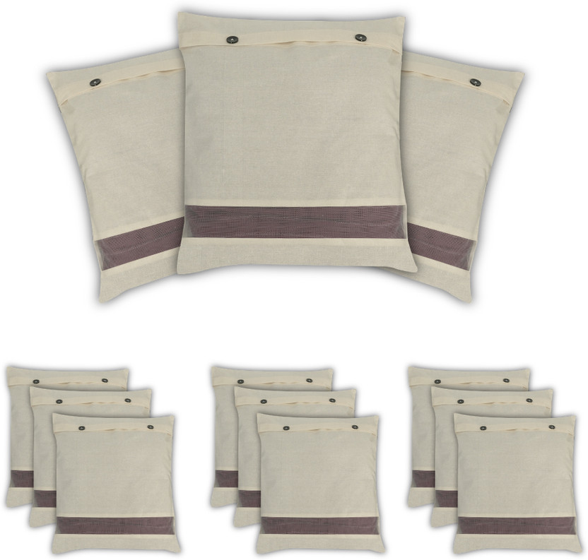 supply streets cotton cover Cotton Button Saree Cover with Transparent Window – Dust Free Garment Organizer 12(Beige)