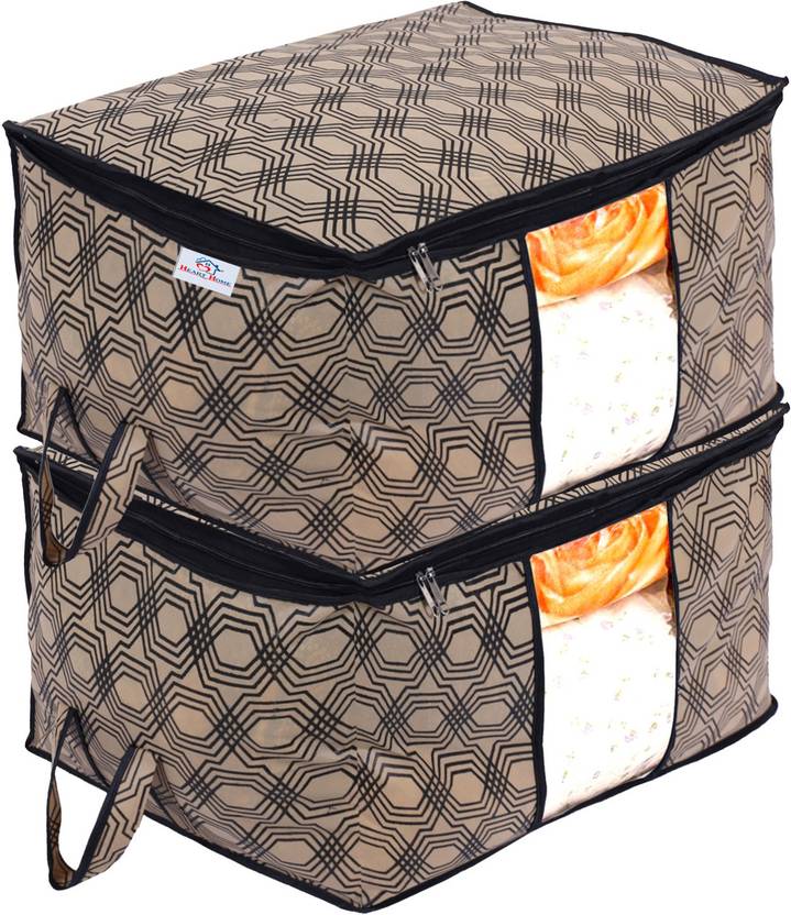 Heart Home Underbed Storage Bag NonWoven Design Underbed