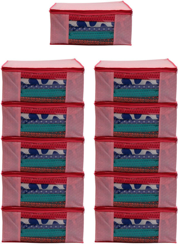 Shaping Fabric Non-Woven Garment Cover with Transparent Window Pack of 11 SF_XL_7978043522699 Under Bed Storage