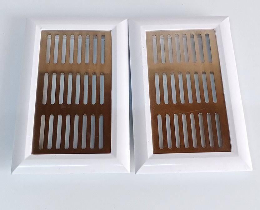 Mayan PVC & Aluminium Kitchen Air Ventilation Jali (2 Pcs) 8 inch