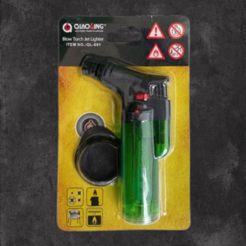 DipDark Industrial Piezo Ignition Blow Torch with Safety Lock Switch Plastic Gas Lighter(Multicolor, Pack of 1)