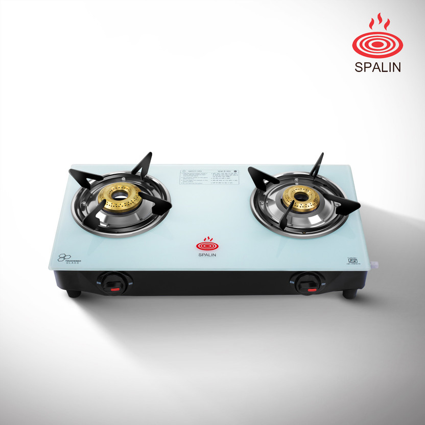 Spalin Spalin 2 Burner Toughened Glass Durable, Stylish Glass Manual Gas Stove WHITE Glass Manual Gas Stove(2 Burners) - Flipkart Deal